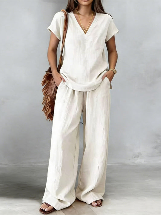 📦📦LAST DAY SAVE 49% ⏰Casual And Cozy Minimalist Linen Two-piece Set